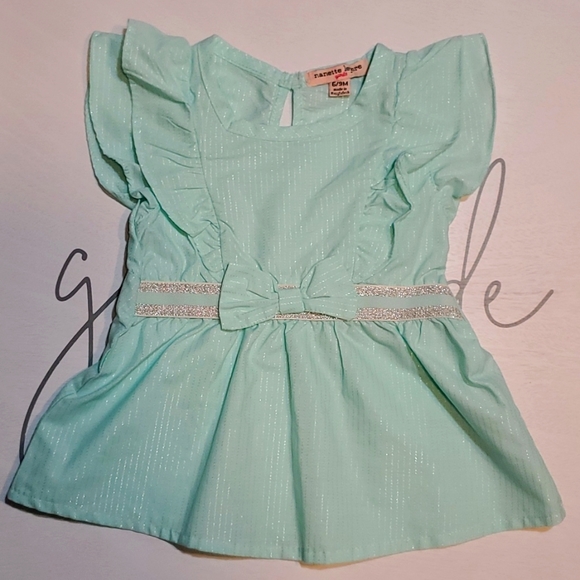 Nanette Lepore/Carters Spring Bundle: Mint Sleeveless Top and Bunny Long Sleeve - Picture 6 of 11